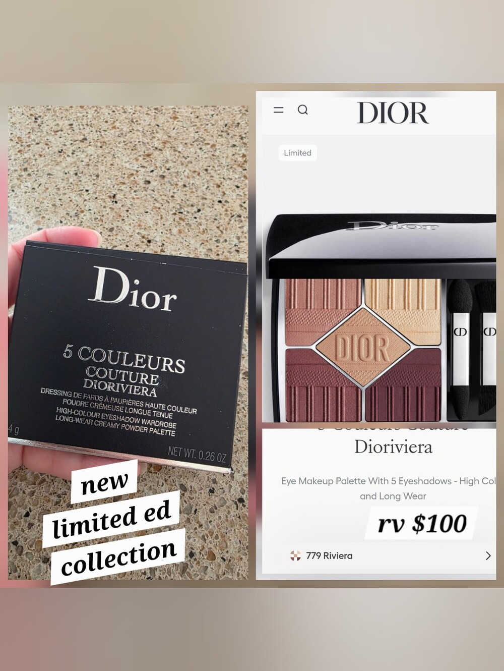 Dior 5 Couleurs Couture 'Dioriviera' Eyeshadow Palette